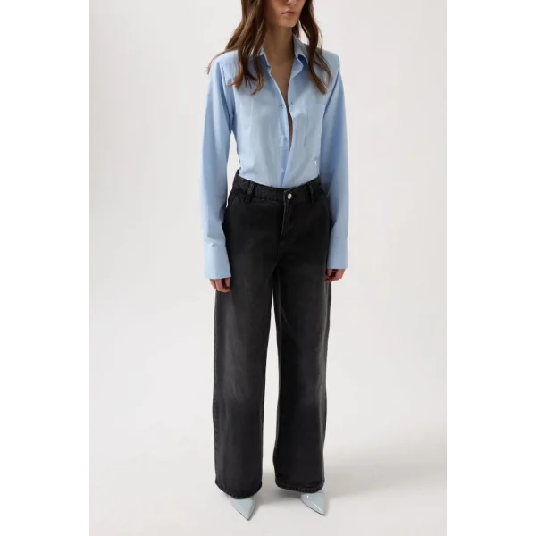 Düşük Bel Straight Jean