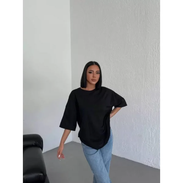 Düz Biskilet Yaka  Tshirt  iyah