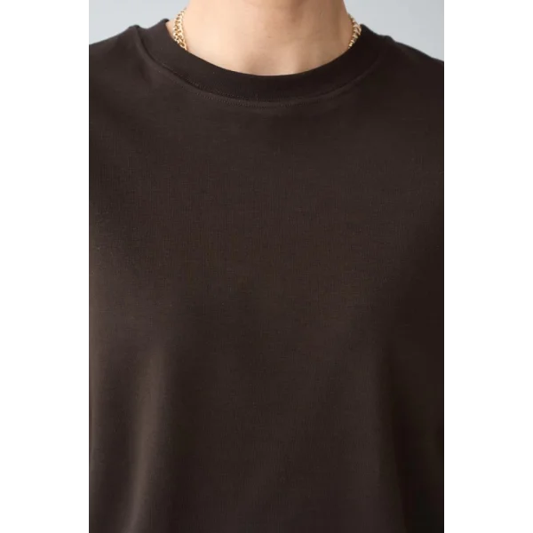 Düz SweatShirt - KAHVE