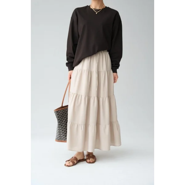 Düz SweatShirt - KAHVE