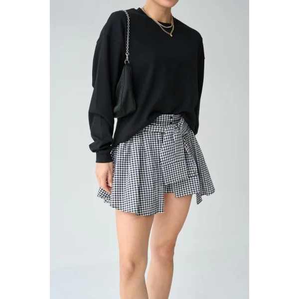 Düz SweatShirt - Siyah