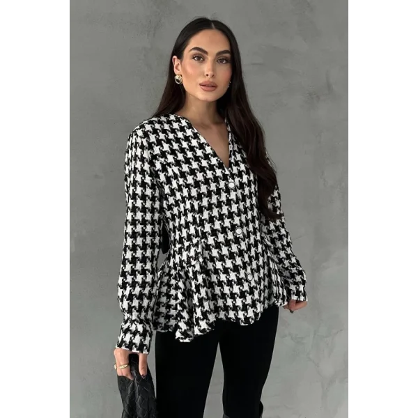 Ekru Arka Fiyonk Detaylı Ceket