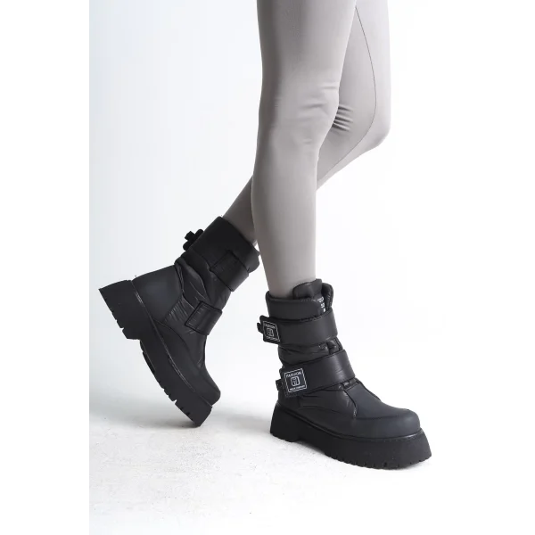 ELISA Cırt Cırtlı  Paraşüt KumaşKadın Bot CST - Siyah