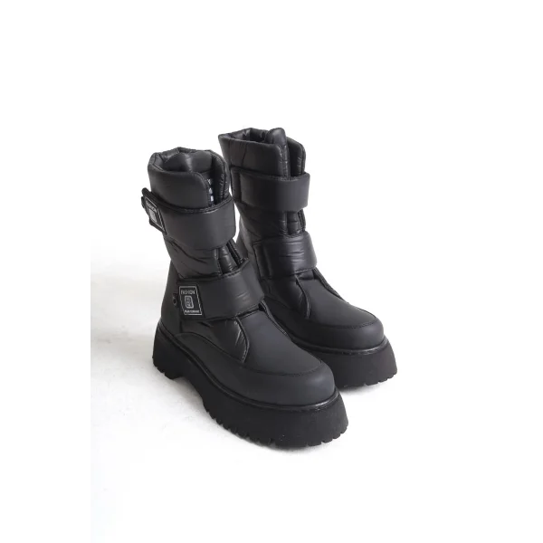 ELISA Cırt Cırtlı  Paraşüt KumaşKadın Bot CST - Siyah