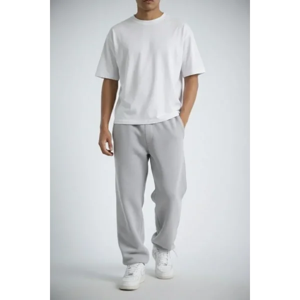 Erkek Baggy Alt Eşofman - Gri