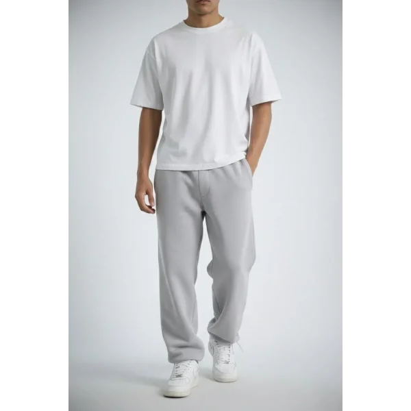 Erkek Baggy Alt Eşofman - Gri