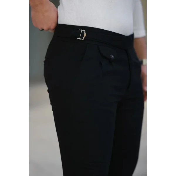 Erkek Bel Toka Detaylı Pileli Pantolon