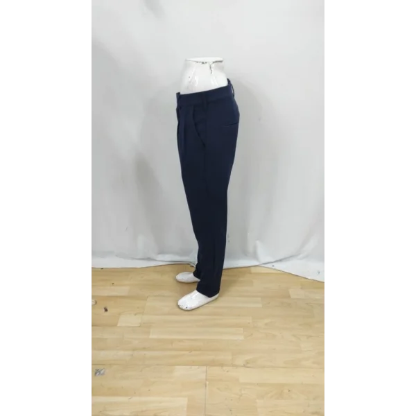 Erkek Belden Düğmeli Cepli Dokuma Pantolon