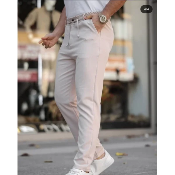Erkek Beli Bağcıklı Jogger Pantolon