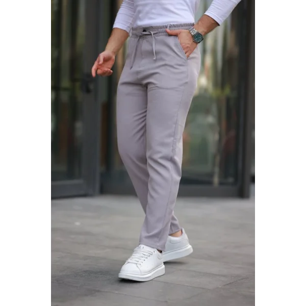 Erkek Beli Bağcıklı Jogger Pantolon