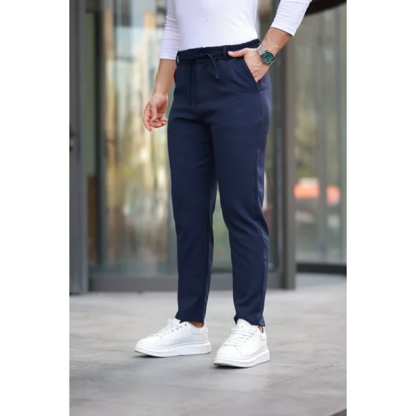 Erkek Beli Bağcıklı Jogger Pantolon