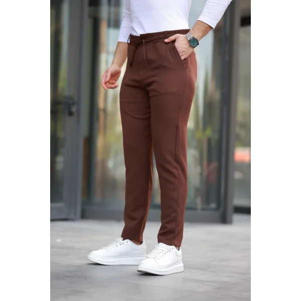 Erkek Beli Bağcıklı Jogger Pantolon