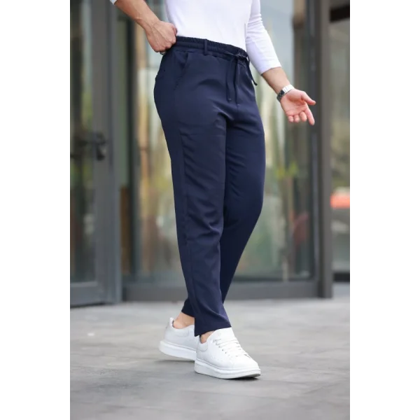 Erkek Beli Bağcıklı Jogger Pantolon
