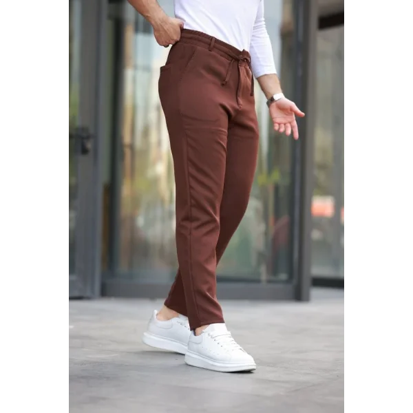 Erkek Beli Bağcıklı Jogger Pantolon