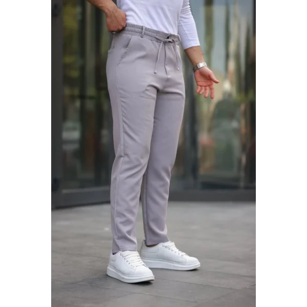 Erkek Beli Bağcıklı Jogger Pantolon