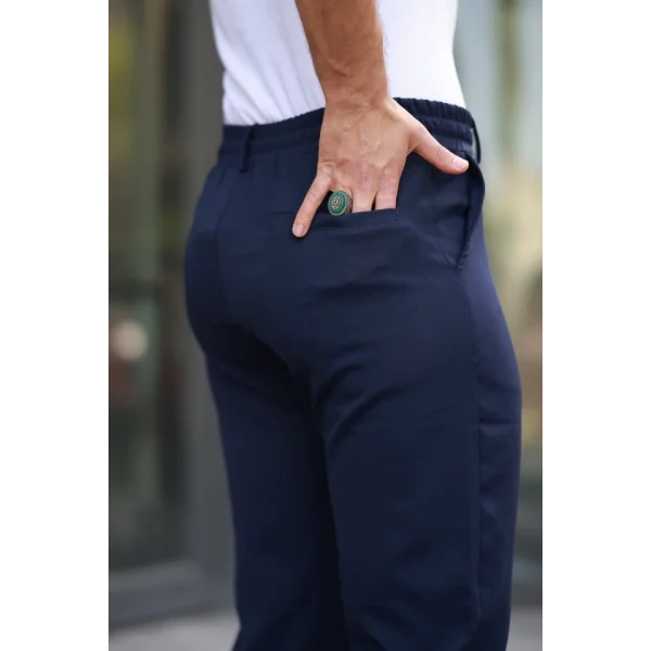 Erkek Beli Bağcıklı Jogger Pantolon