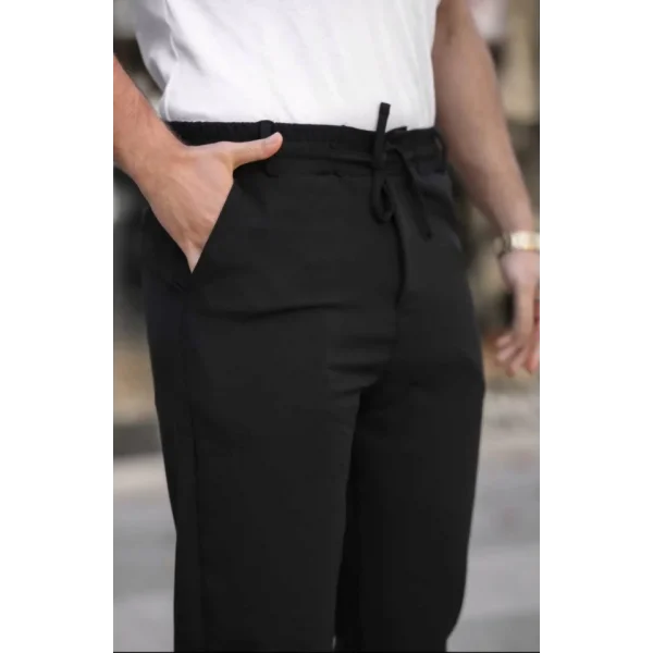 Erkek Beli Bağcıklı Jogger Pantolon