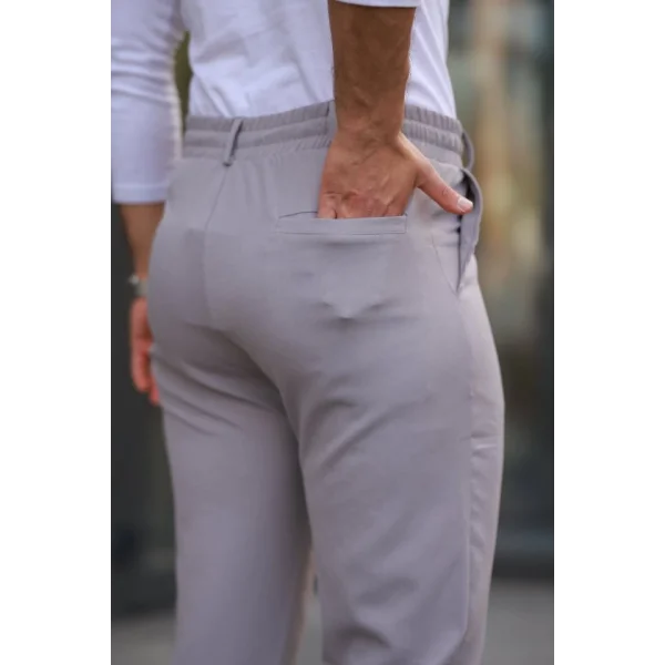 Erkek Beli Bağcıklı Jogger Pantolon