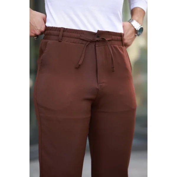 Erkek Beli Bağcıklı Jogger Pantolon