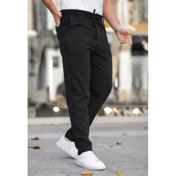 Erkek Beli Bağcıklı Jogger Pantolon