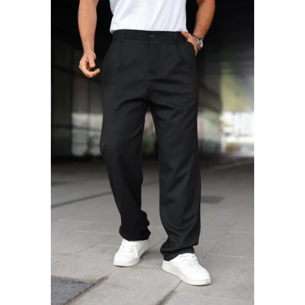 Erkek Beli Lastikli Baggy Pantolon