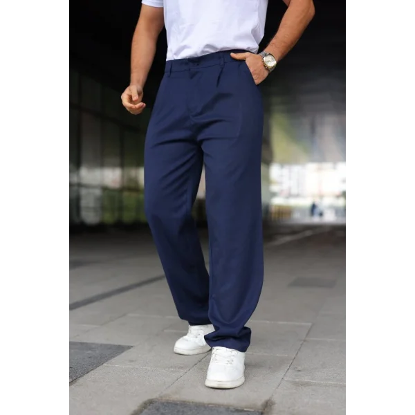 Erkek Beli Lastikli Baggy Pantolon