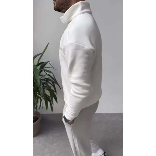 Erkek Beyaz Sweatshirt