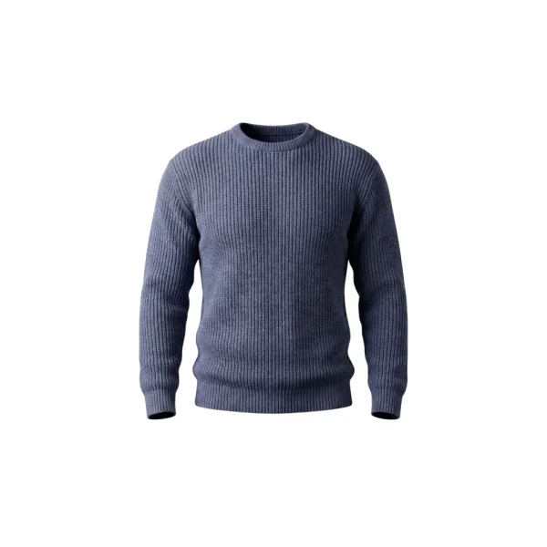 Erkek Bisiklet Yaka Örme Kazak