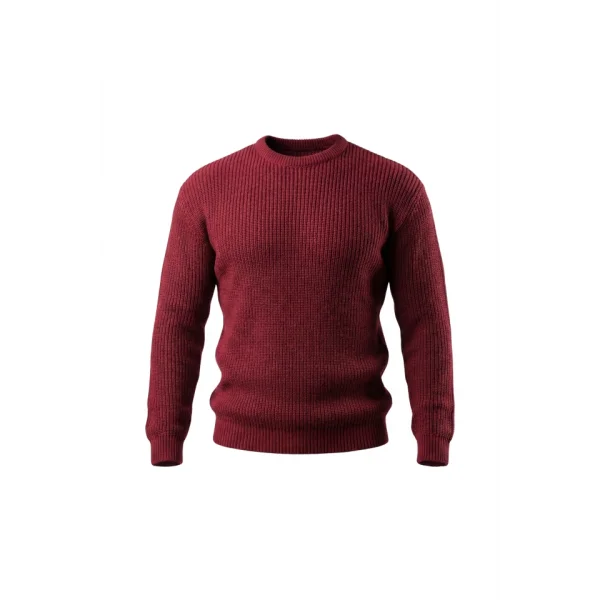 Erkek Bisiklet Yaka Örme Kazak