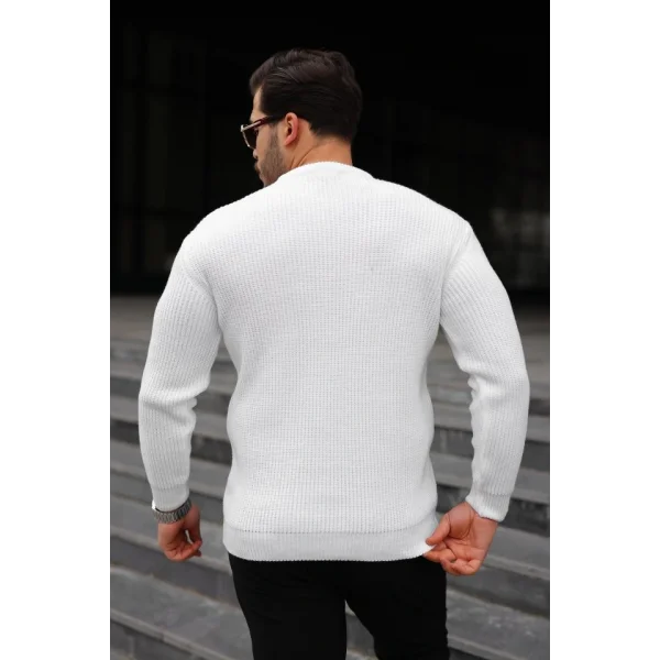 Erkek Bisiklet Yaka Örme Kazak