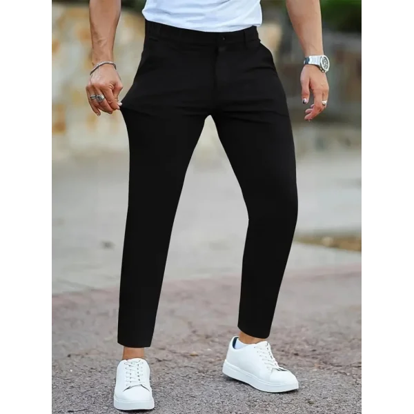 Erkek Cepli Slimfit Atlas Pantolon