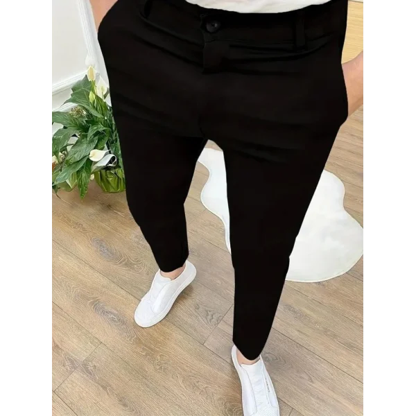 Erkek Cepli Slimfit Atlas Pantolon