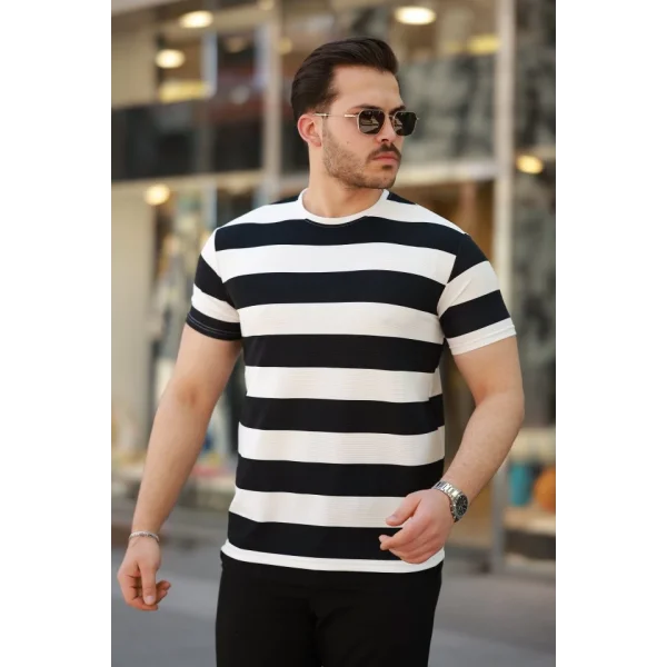 Erkek çift Renk Pamuklu örme Kumaş Kısa Kollu T-shirt