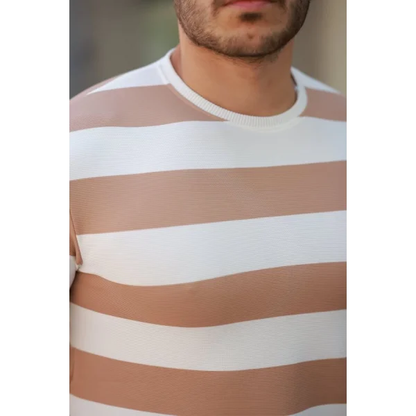 Erkek çift Renk Pamuklu örme Kumaş Kısa Kollu T-shirt