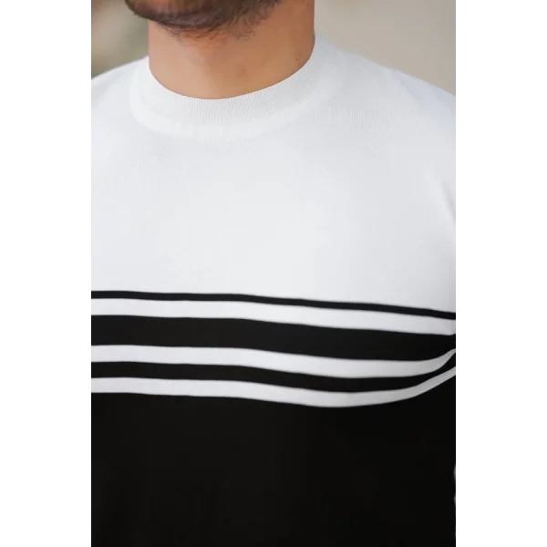 Erkek çizgili Kısa Kollu T-shirt