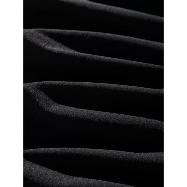 Erkek Dağ Grafikli Tişört, Yaz için Büyük Beden Rahat T-shirt - Siyah