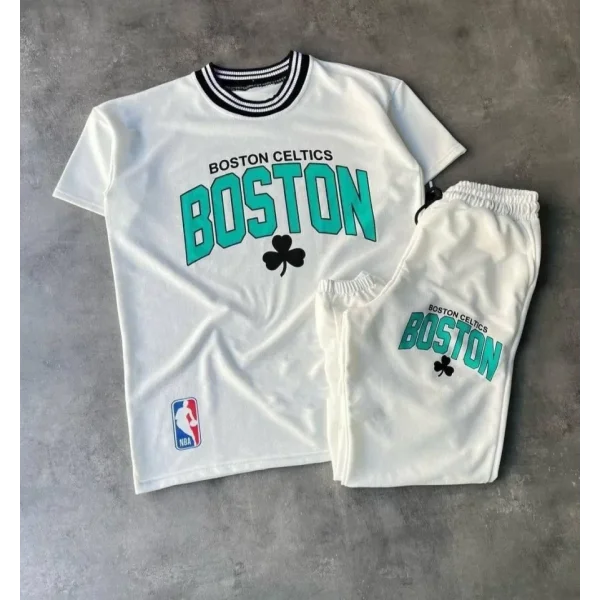 Erkek Dijital Baskılı Alt-Üst Eşofman Takımı - Beyaz