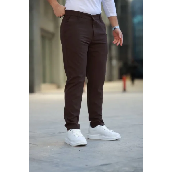 Erkek Düz Kesim Bilek Boy Kumaş Pantolon