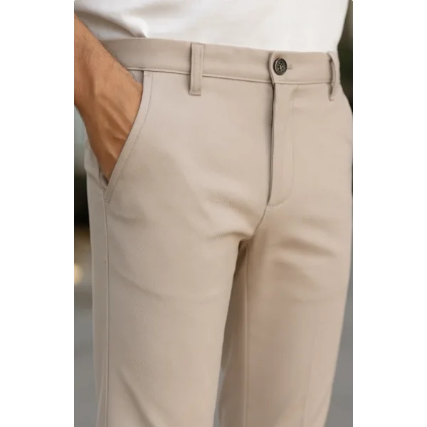 Erkek Düz Kesim Bilek Boy Kumaş Pantolon