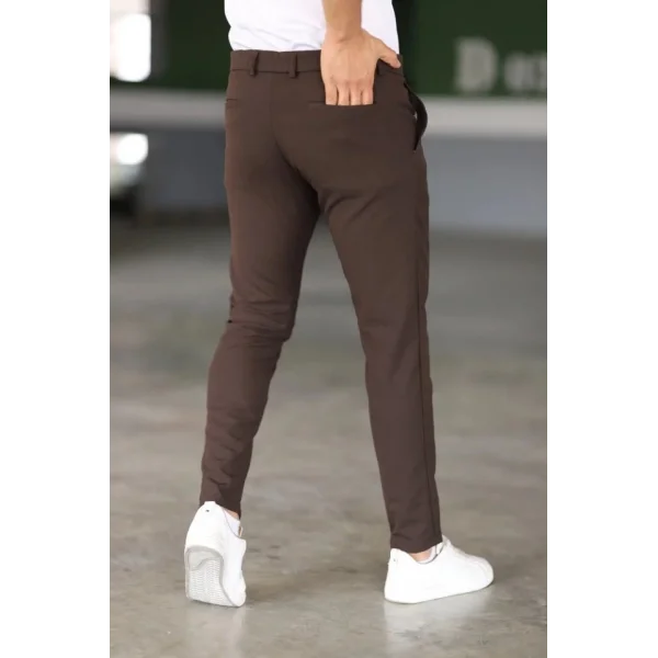 Erkek Düz Kesim Bilek Boy Kumaş Pantolon