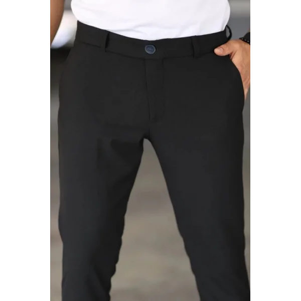 Erkek Düz Kesim Bilek Boy Kumaş Pantolon