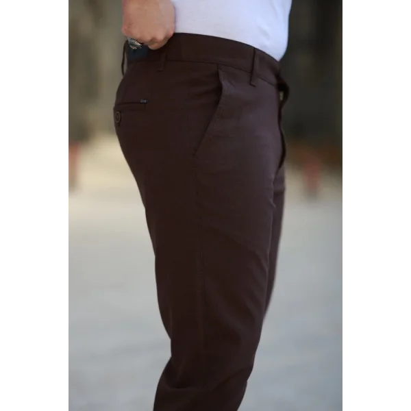 Erkek Düz Kesim Bilek Boy Kumaş Pantolon