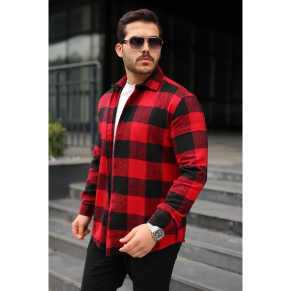 Erkek Ekose Desenli Oduncu Gömlek