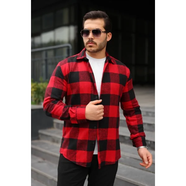 Erkek Ekose Desenli Oduncu Gömlek