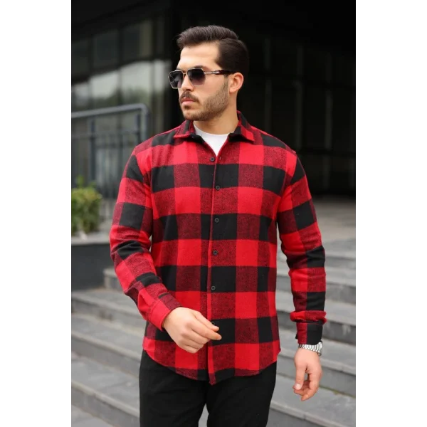 Erkek Ekose Desenli Oduncu Gömlek