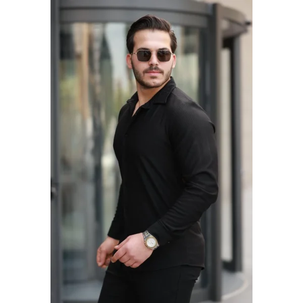 Erkek Fitilli Uzun Kollu Gömlek