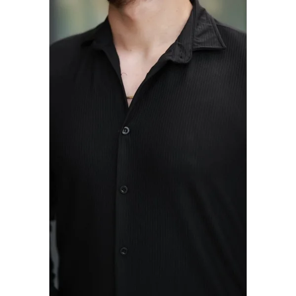 Erkek Fitilli Uzun Kollu Gömlek