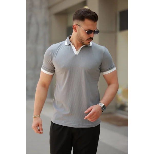 Erkek Hemşire Yaka Kısa Kollu Tişört