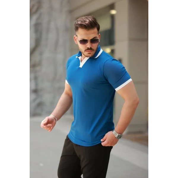 Erkek Hemşire Yaka Kısa Kollu Tişört