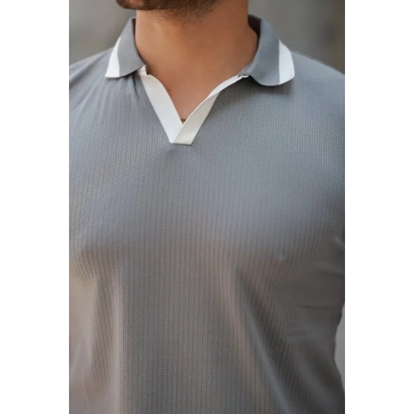 Erkek Hemşire Yaka Kısa Kollu Tişört